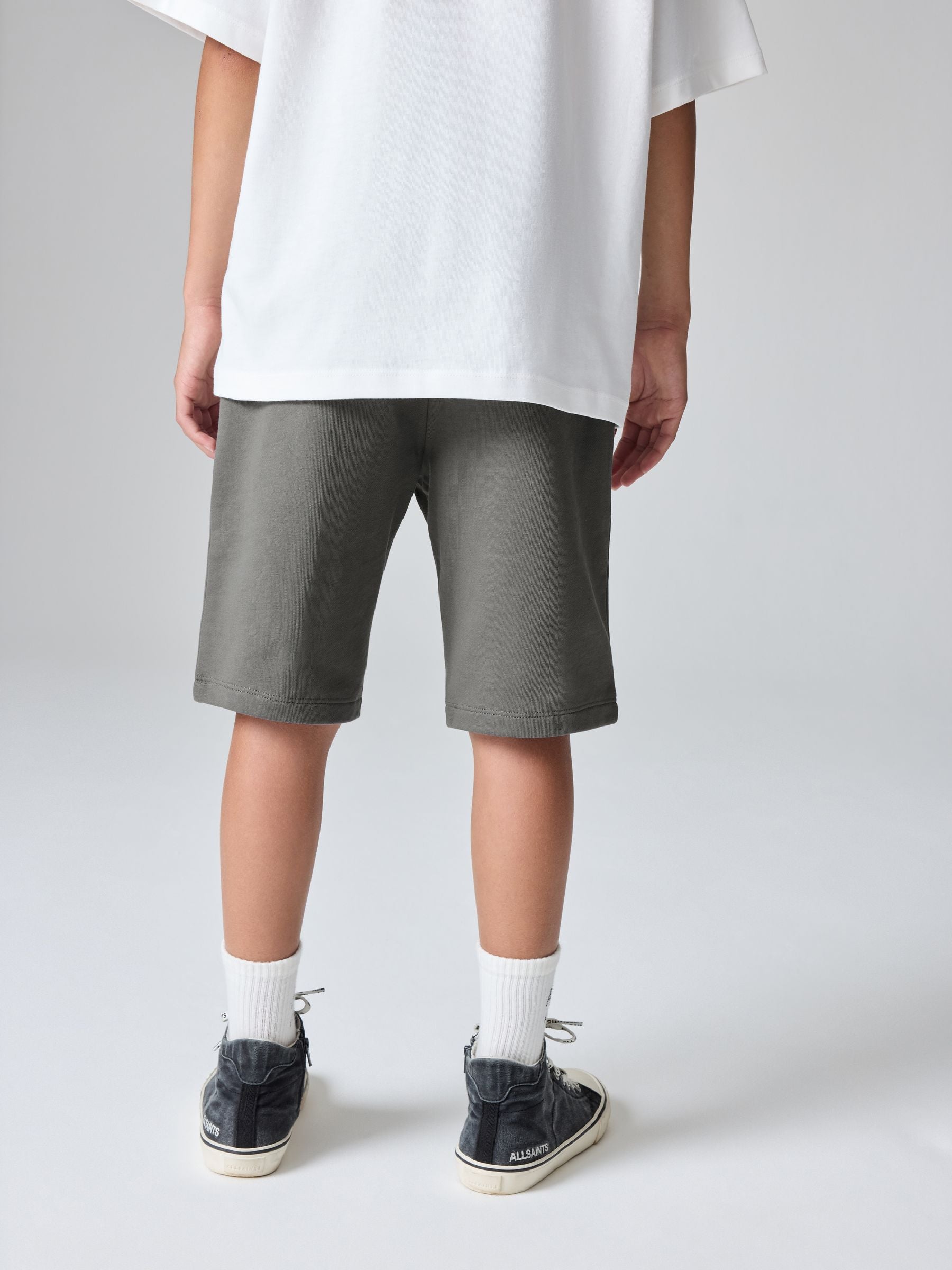 smALLSAINTS Charcoal Grey Underground Sweat Shorts