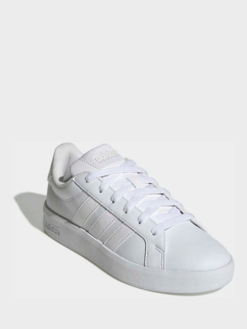 adidas White Grand Court 3.0 Junior Trainers