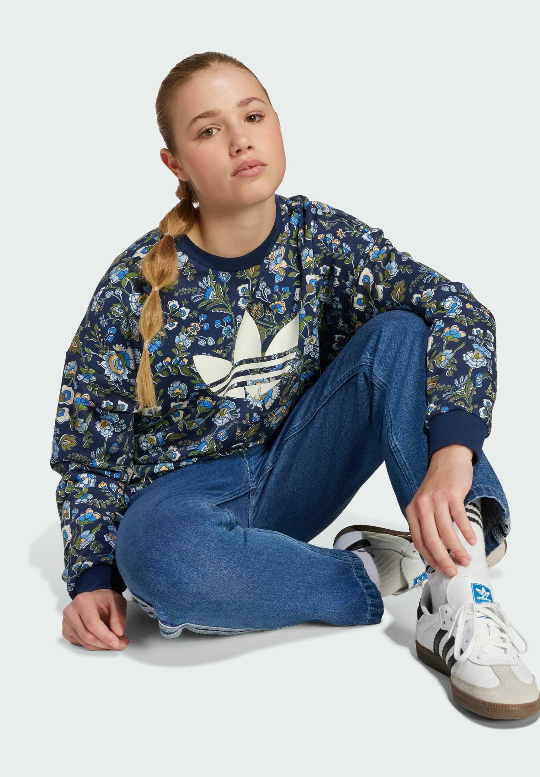 adidas Originals LIBERTY LONDON - Sweatshirt - night indigo multicolor