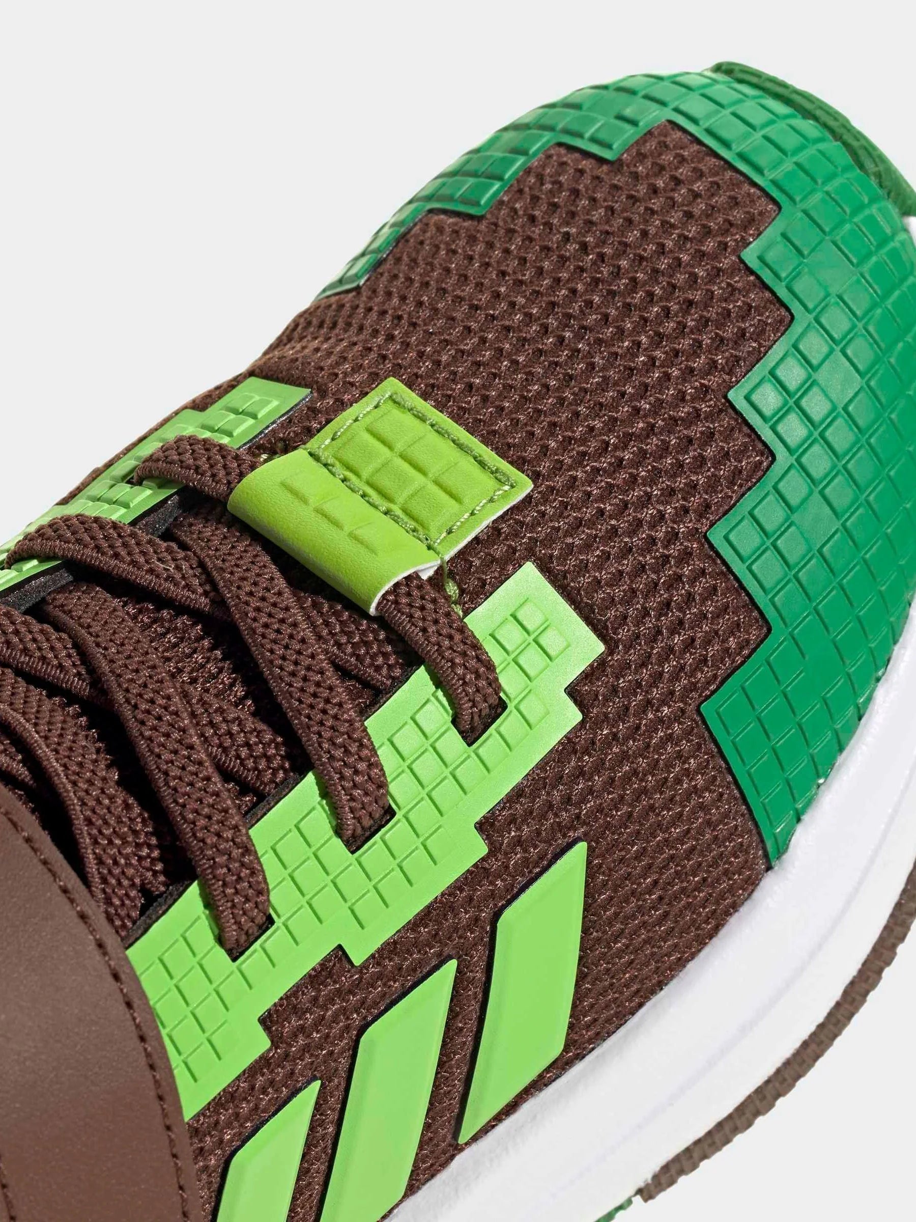 adidas Brown Minecraft Pro Elastic Lace Kids Trainers