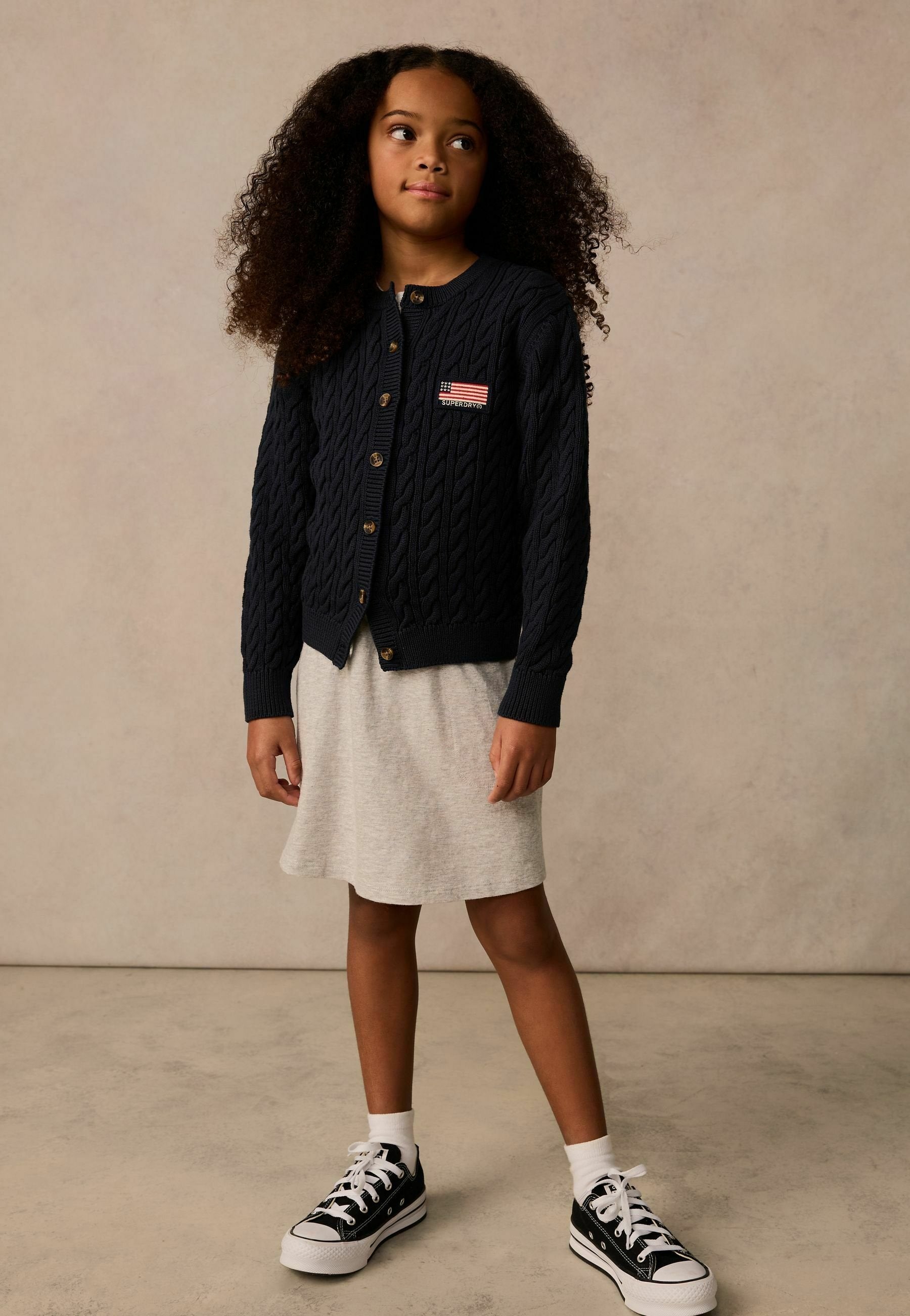 Superdry & Co REGULAR FIT - CABLE - Cardigan - navy