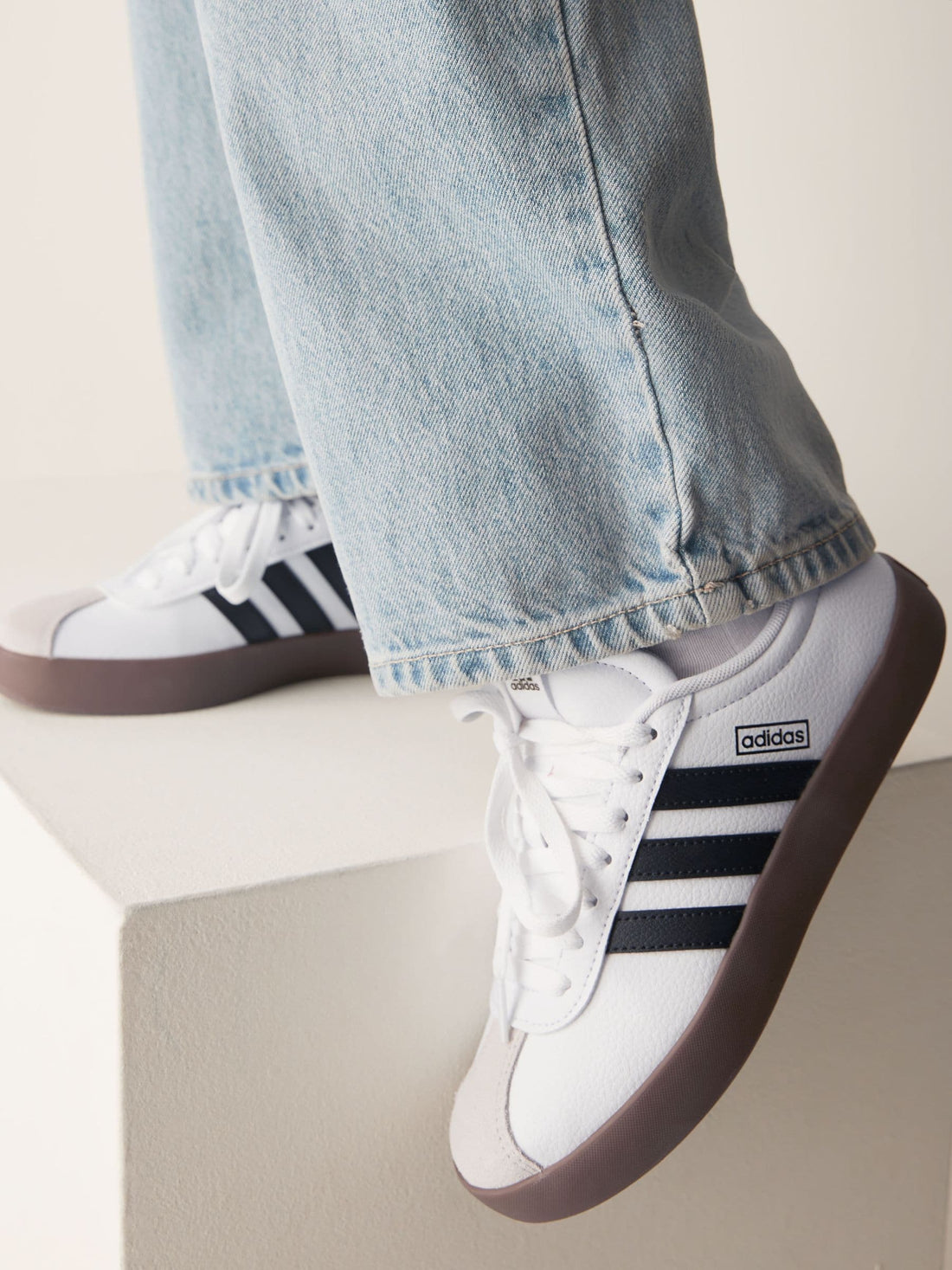 adidas White/Black VL Court 3.0 Trainers