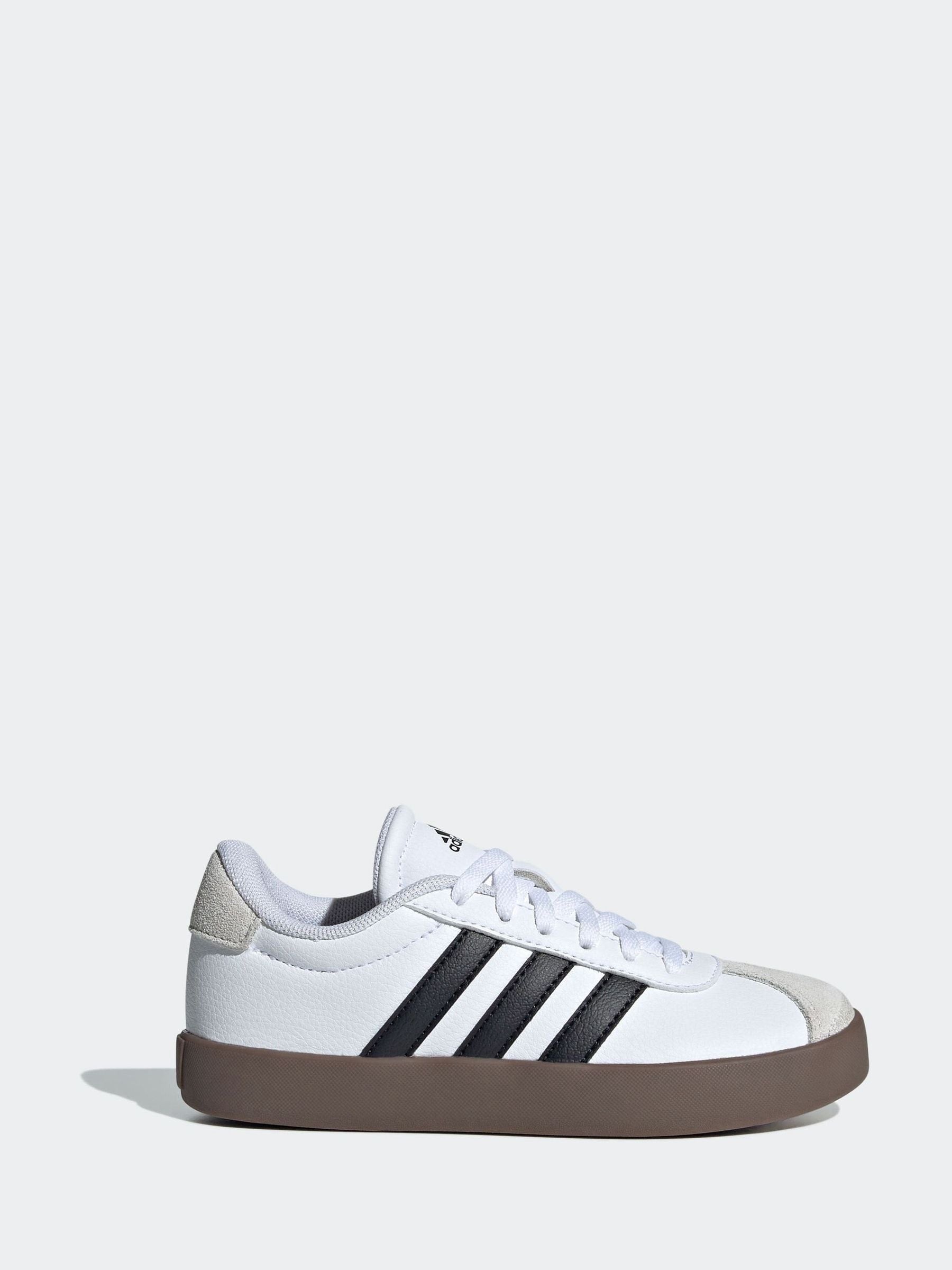 adidas White/Black VL Court 3.0 Trainers