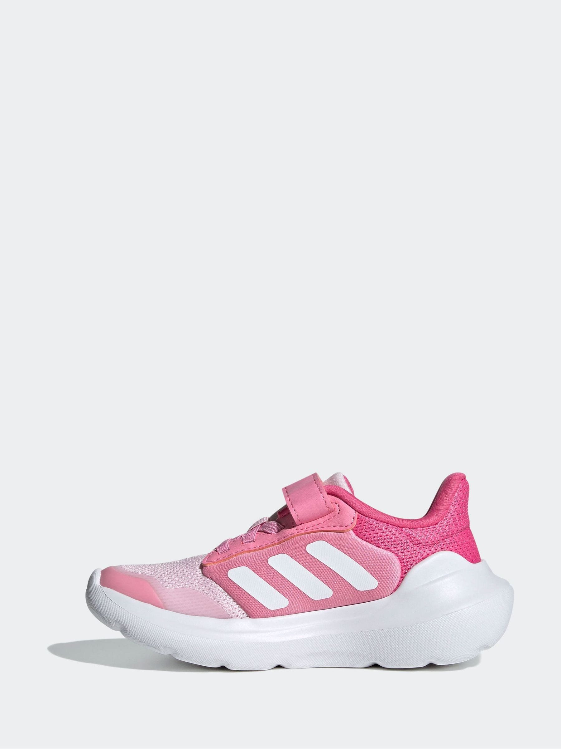 adidas Pink Tensaur Run 2.0 Hook and Loop Kids Trainers