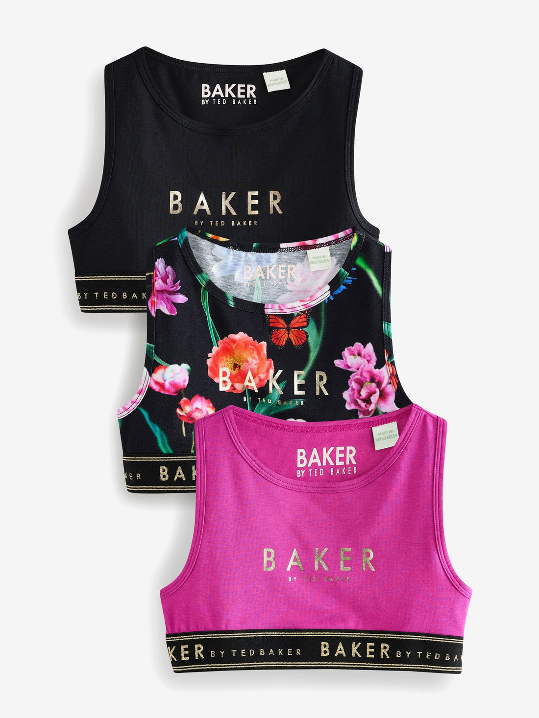 Baker by Ted Baker Crop Tops 3 Pack