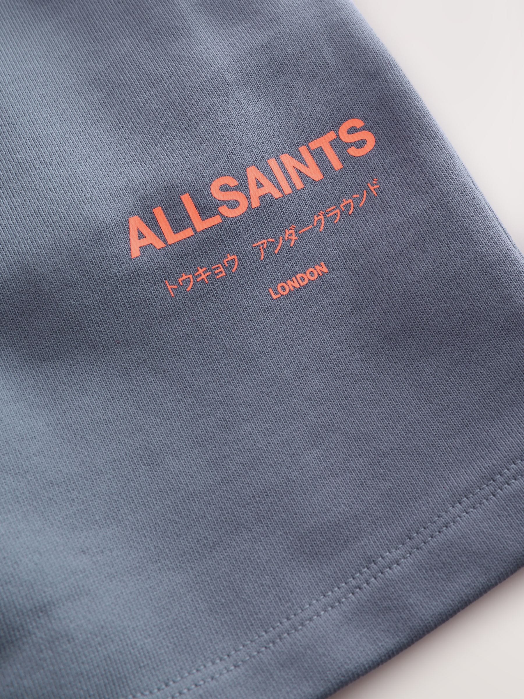 smALLSAINTS Mid Blue Underground Sweat Shorts