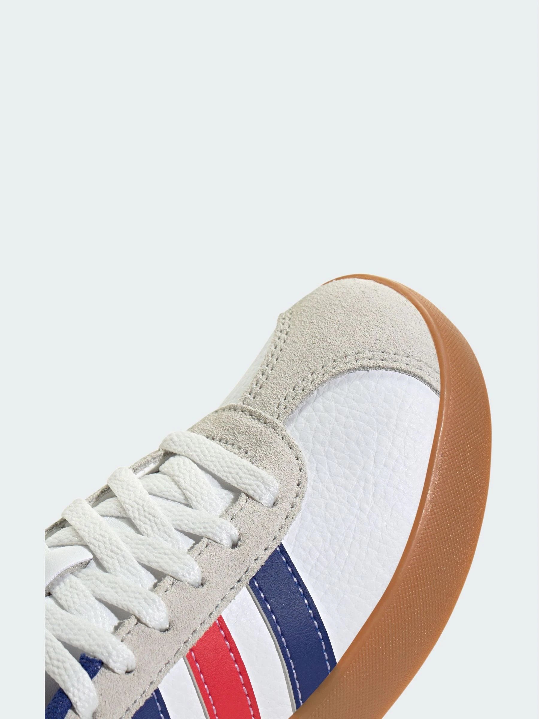 adidas White/Navy VL Court 3.0 Junior Trainers