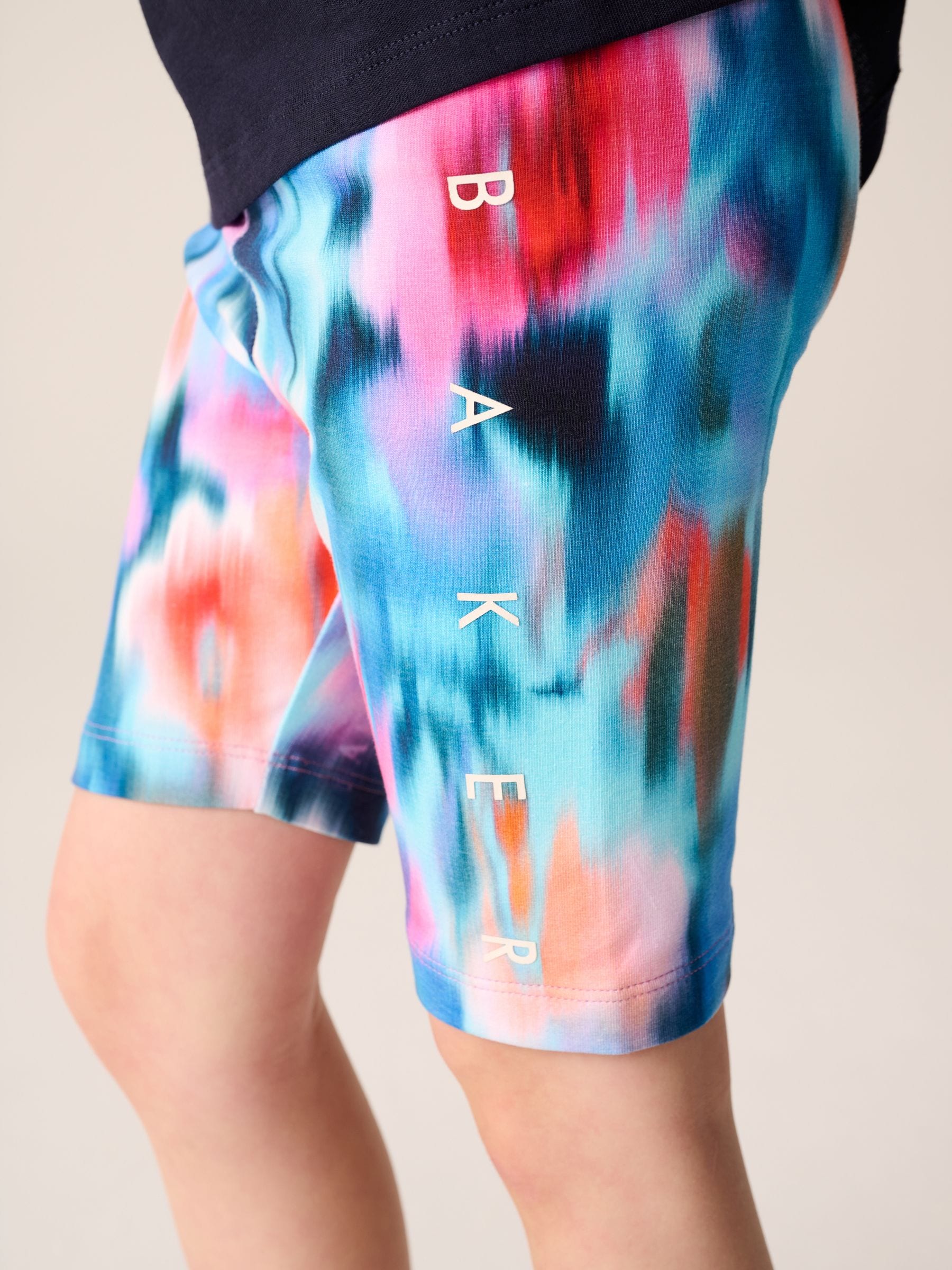 Baker by Ted Baker 2 Piece Graphic Oversized T-Shirt and Cycling Shorts Set