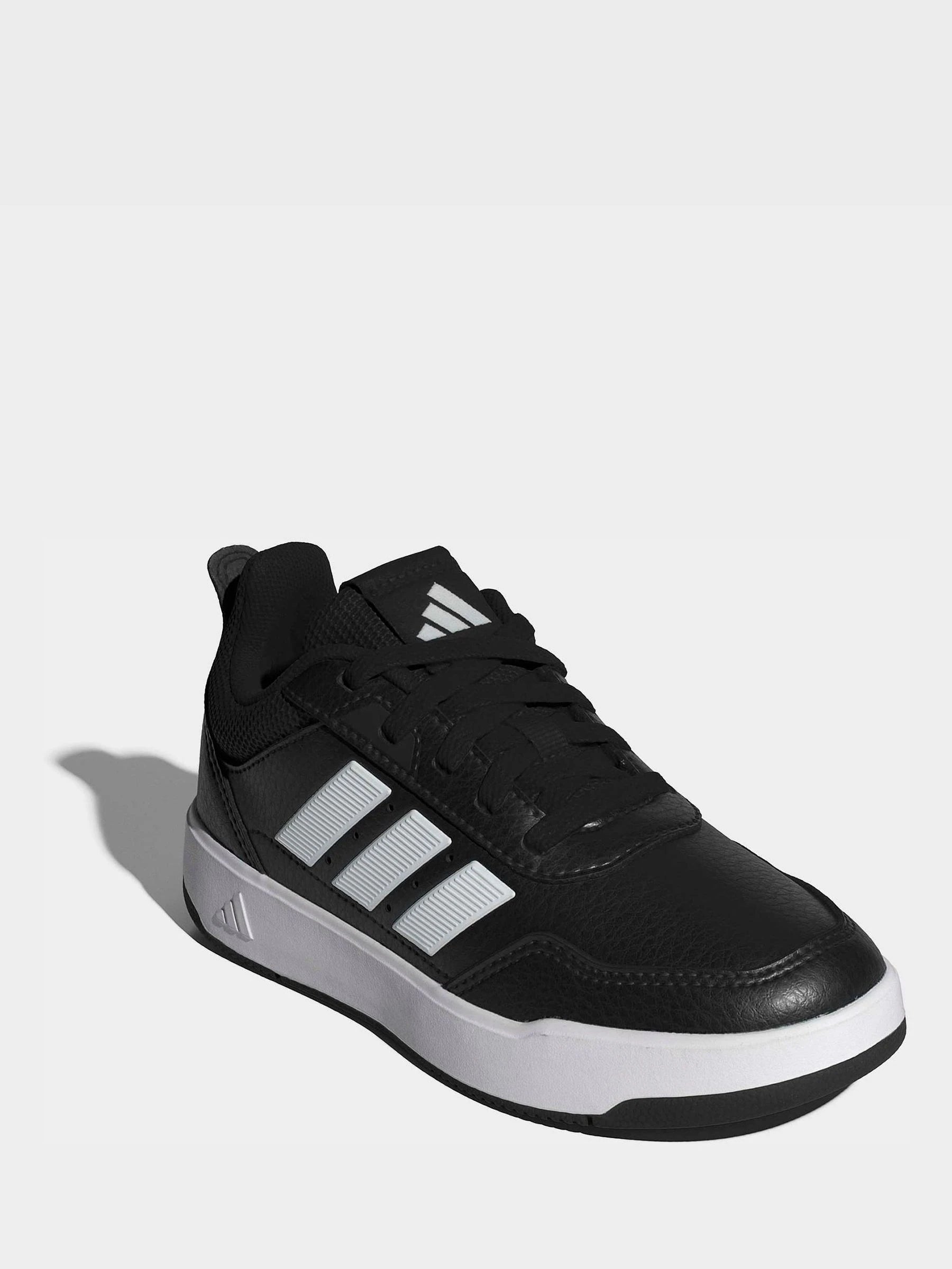 adidas Black Ground/White Hook and Loop Tensaur Sport 3.0 Junior Trainers