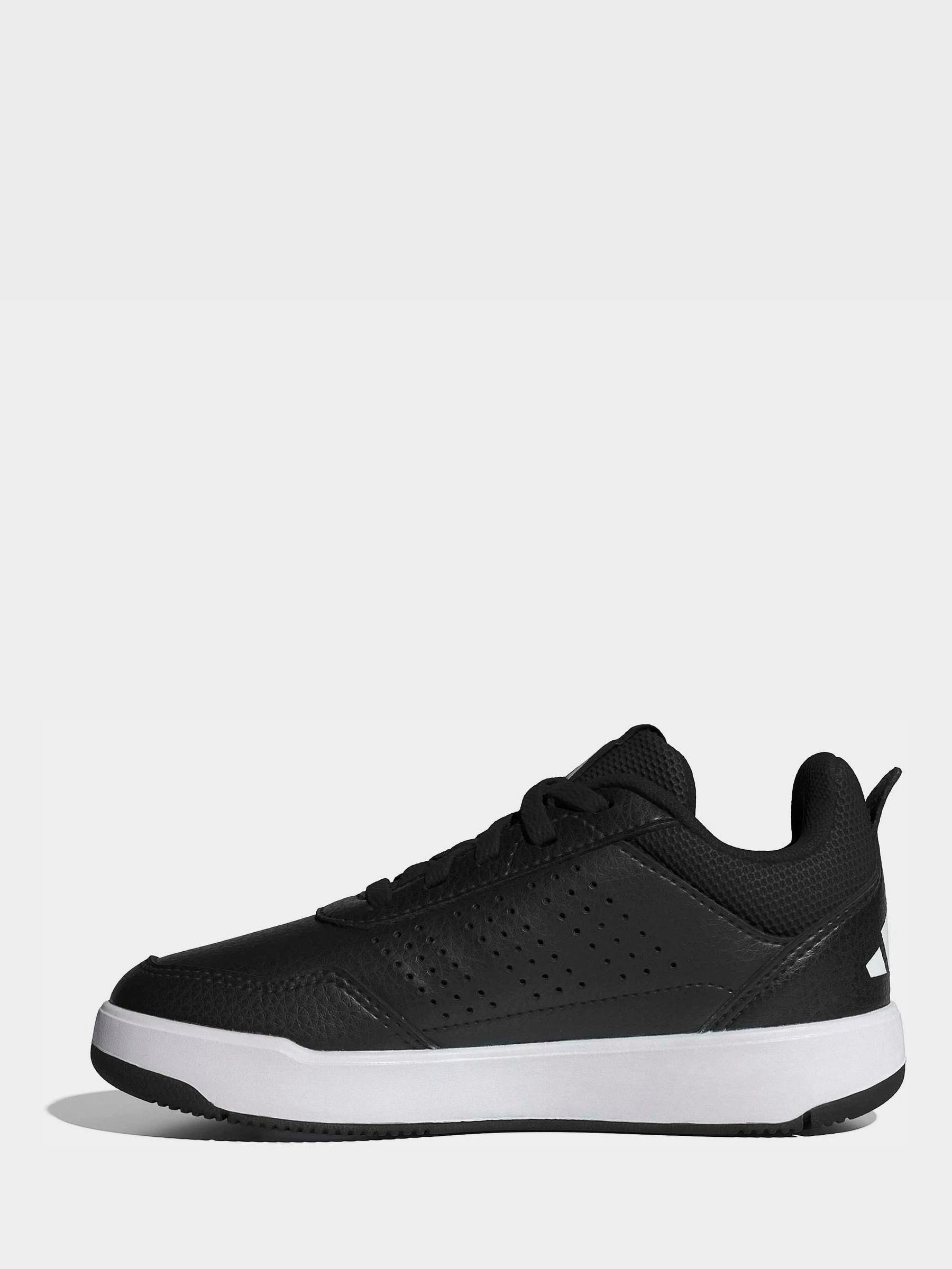 adidas Black Ground/White Hook and Loop Tensaur Sport 3.0 Junior Trainers