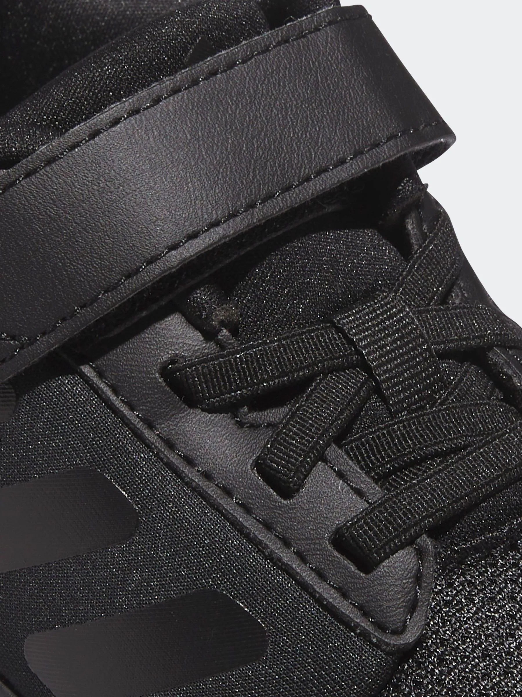 adidas Black Tensaur Run 2.0 Hook and Loop Kids Trainers