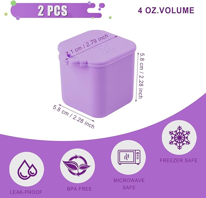 Square Snack Pods - 2 Pack