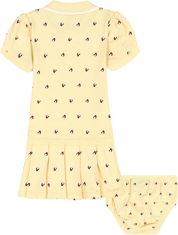 Tommy Hilfiger Adaptive Baby Girls' 2-piece Dress with Matching Bloomers