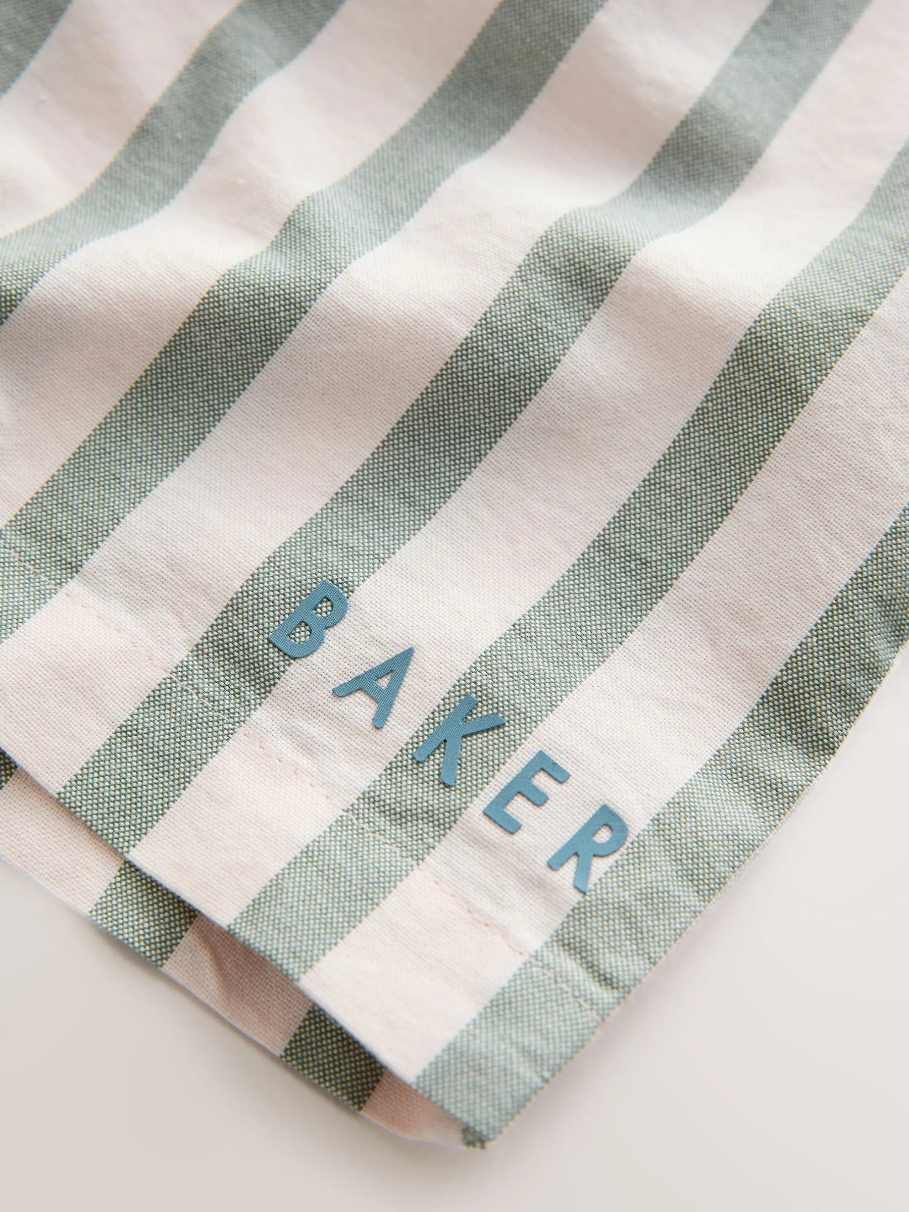 Baker by Ted Baker Graphic White T-Shirt and Stripe Shorts Set
