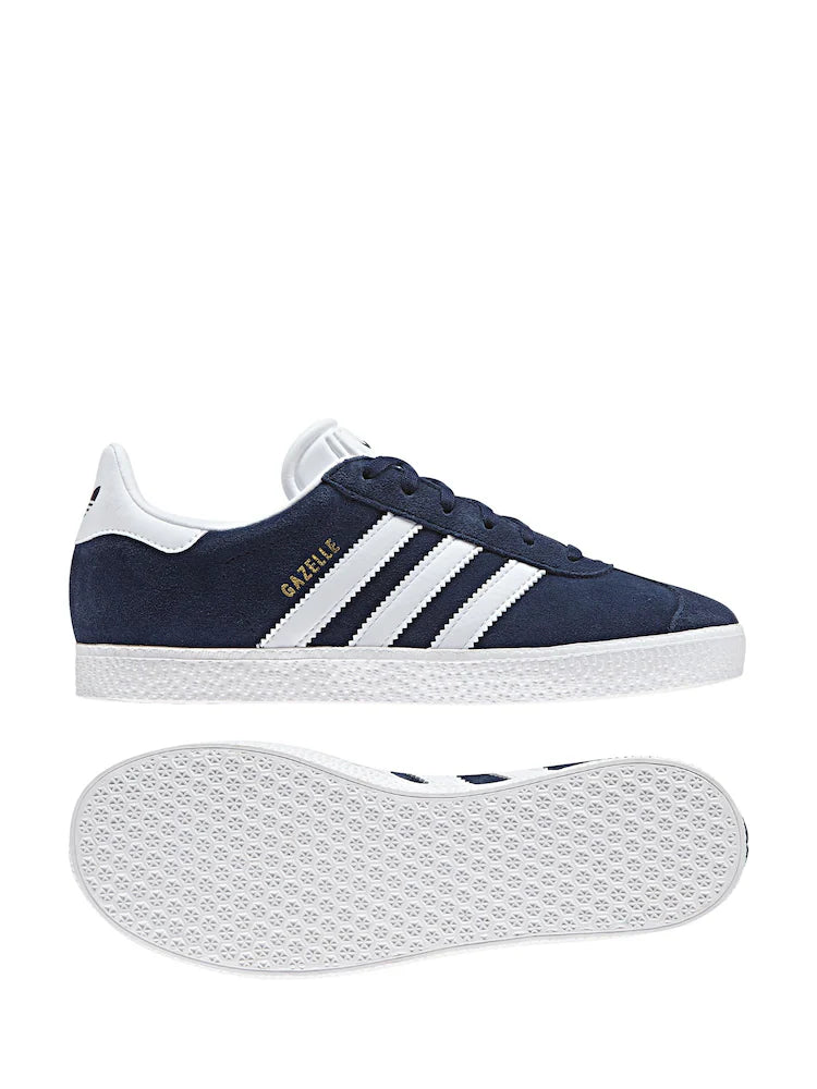 adidas Originals Navy/White Gazelle Junior Trainers