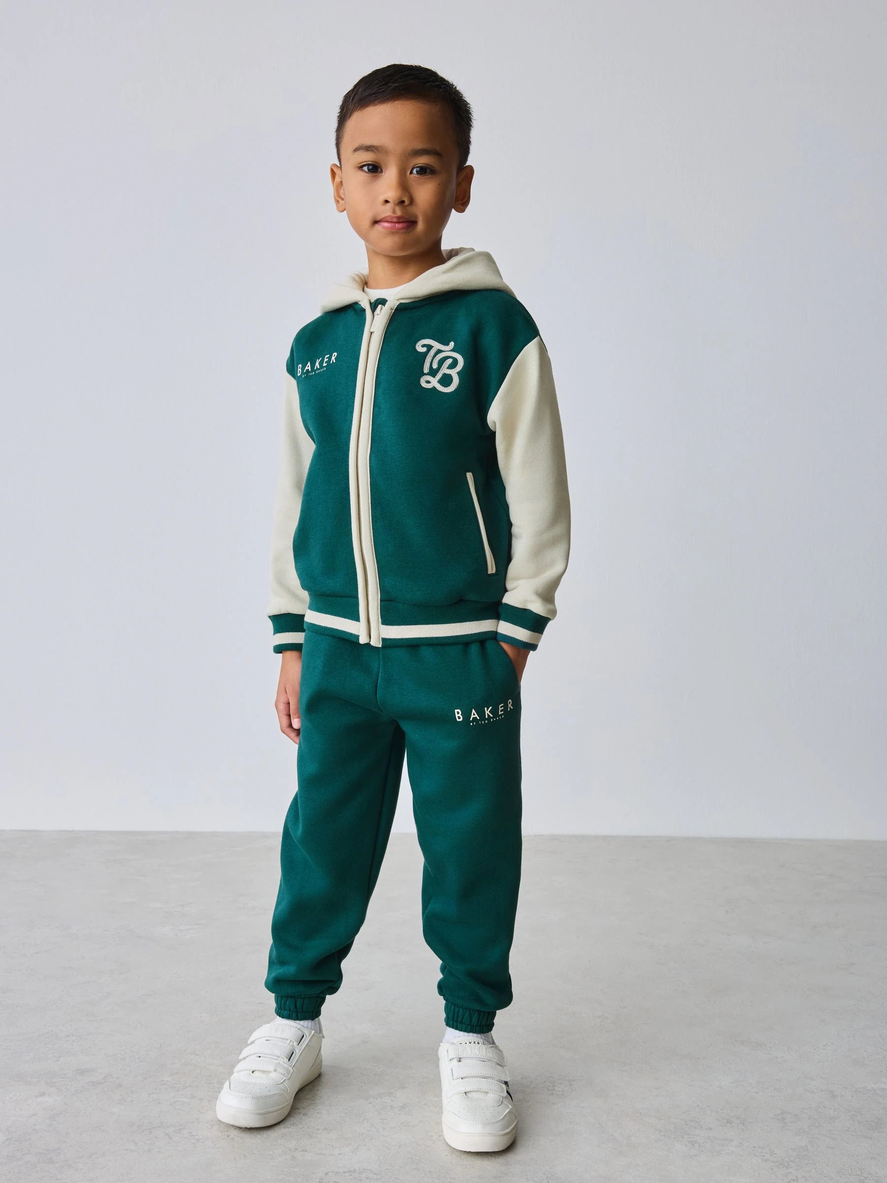 Baker by Ted Baker Varsity 3 Piece Hoodie T-Shirt and Joggers Set - 3-4 Yrs