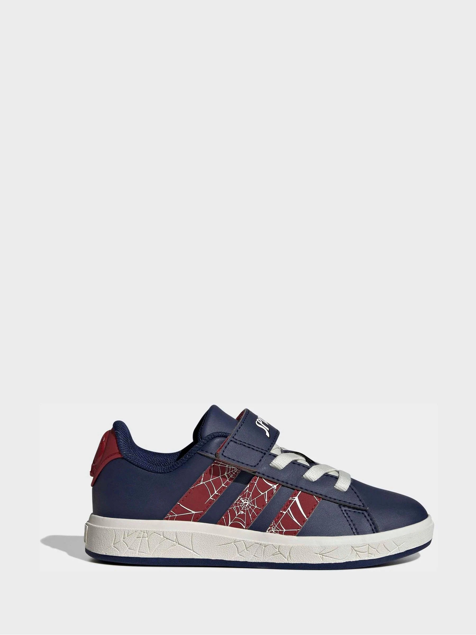 adidas Blue Marvel Spiderman Grand Court Kids Trainers