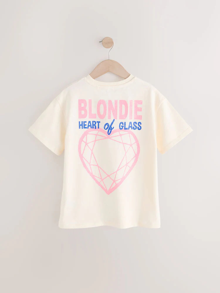 Blondie Ecru White Graphic Print T-Shirt (3-16yrs)