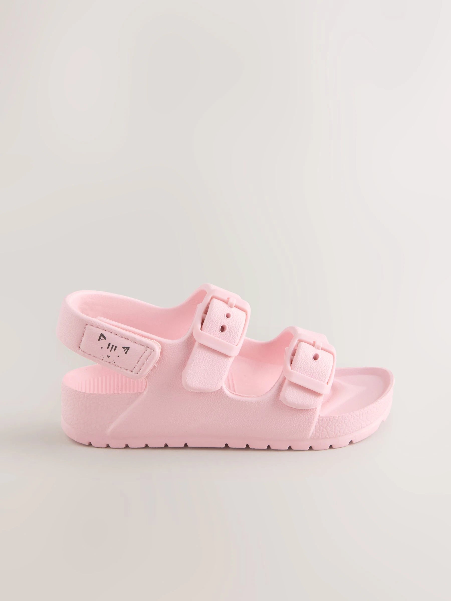 Pink Double Buckle Eva Sandals