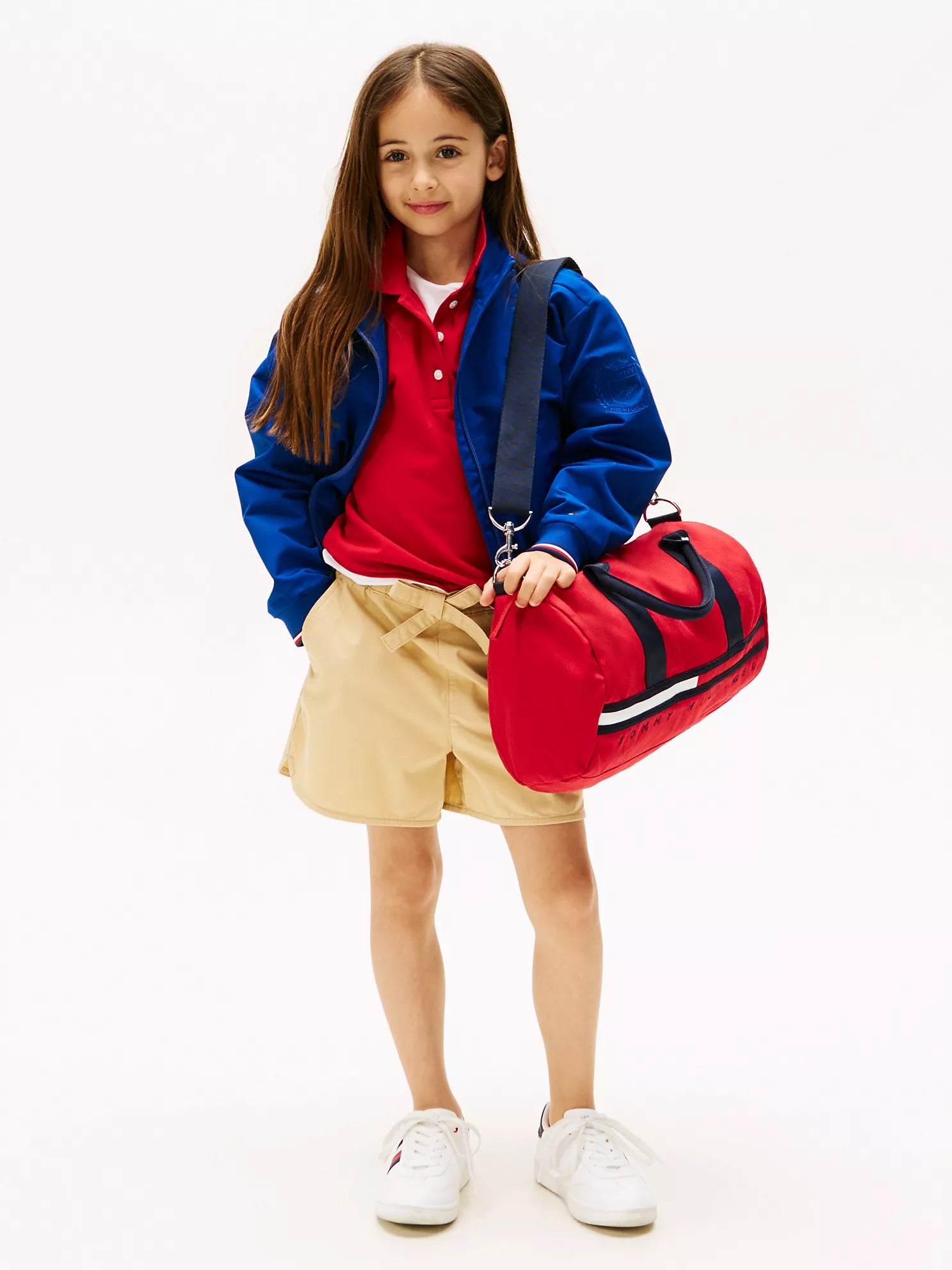 Kids' Flag Stripe Logo Duffle Bag Tommy Hilfiger