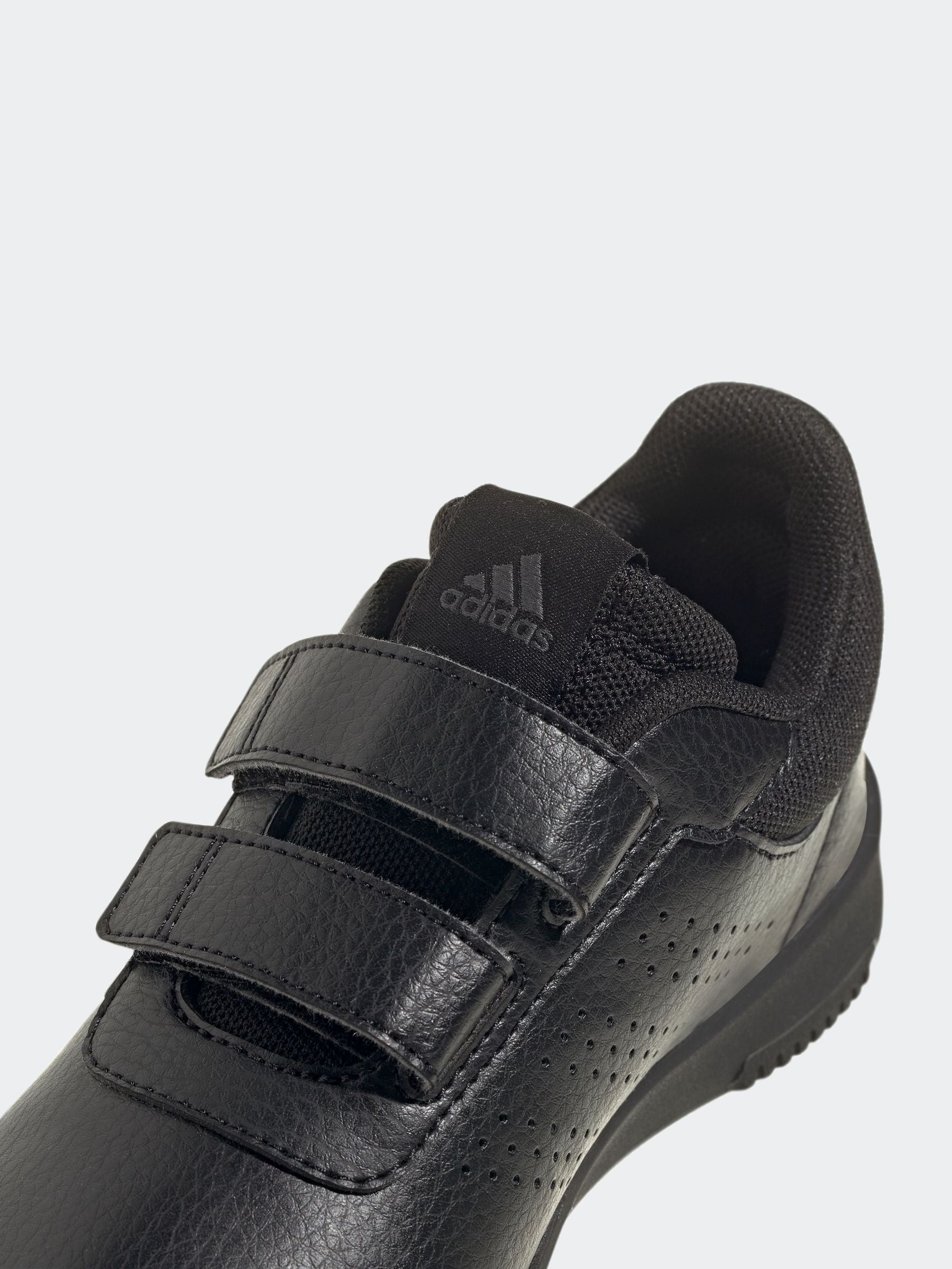 adidas Black Hook and Loop Tensaur Kids Trainers