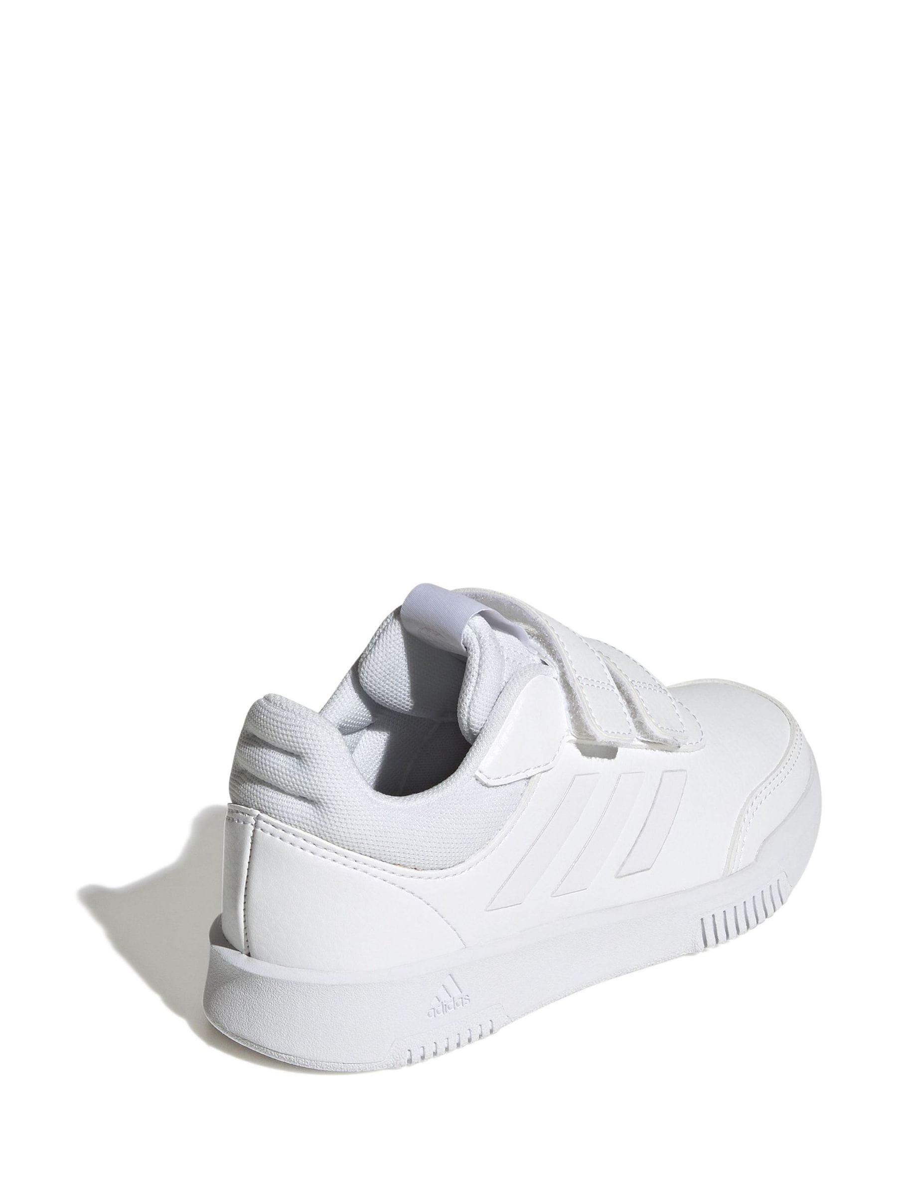 adidas White Hook and Loop Tensaur Kids Trainers