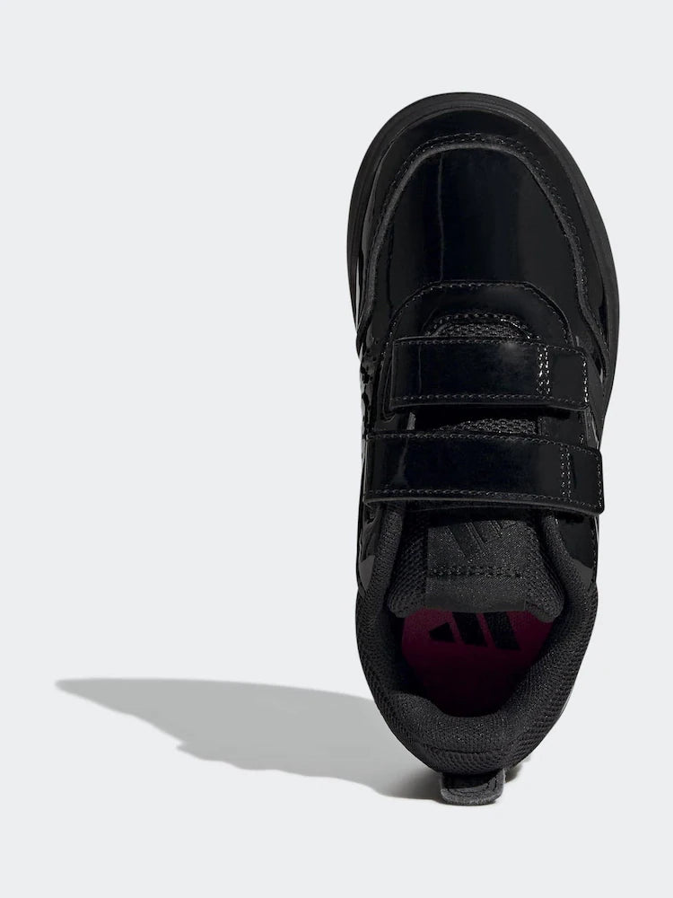 adidas Patent Black Hook and Loop Tensaur Sport 3.0 Junior Trainers