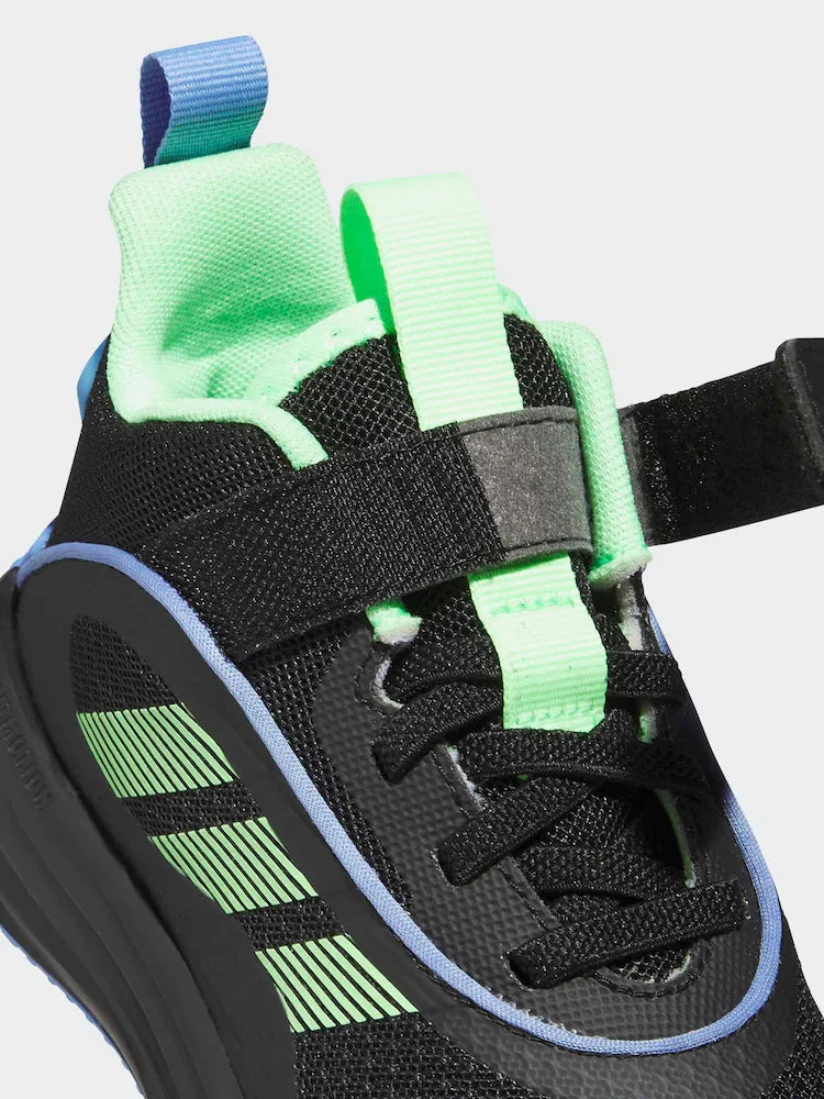 adidas Black/Green Ownthegame 3.0 Kids Trainers
