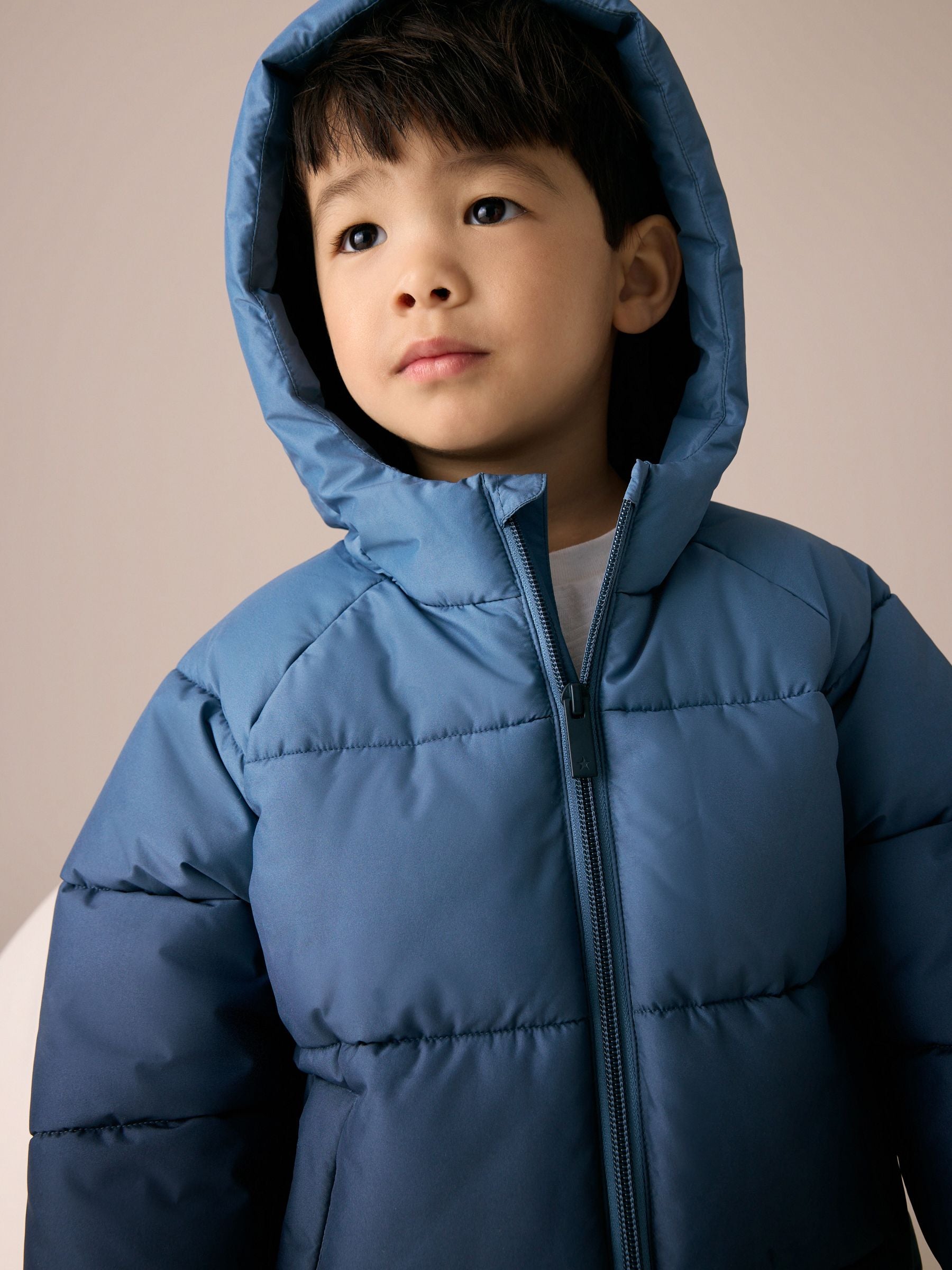 Blue Dip-Dye Padded Shower Resistant Coat (3mths-7yrs)