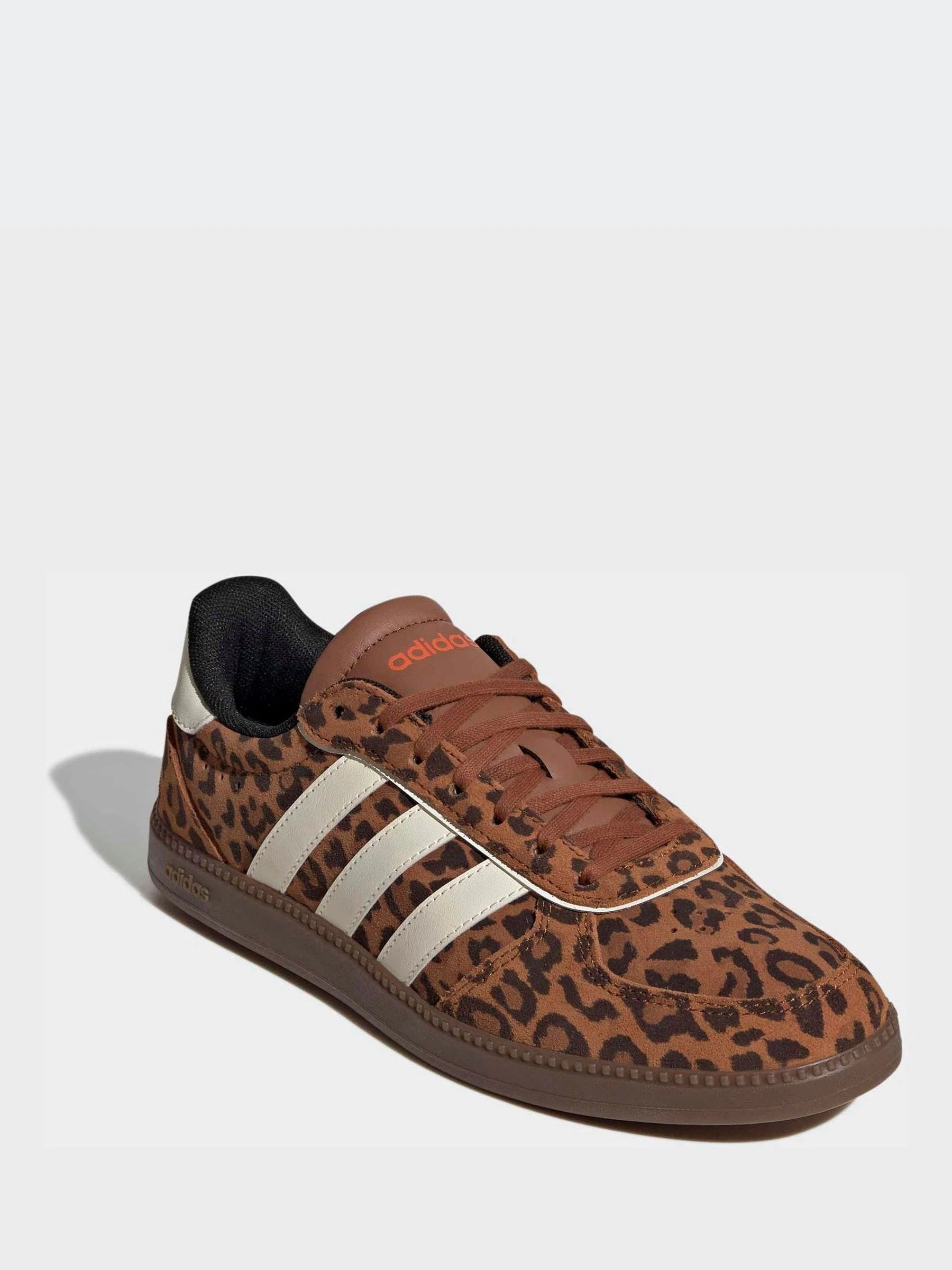 adidas Leopard Print/White Breaknet Sleek Trainers