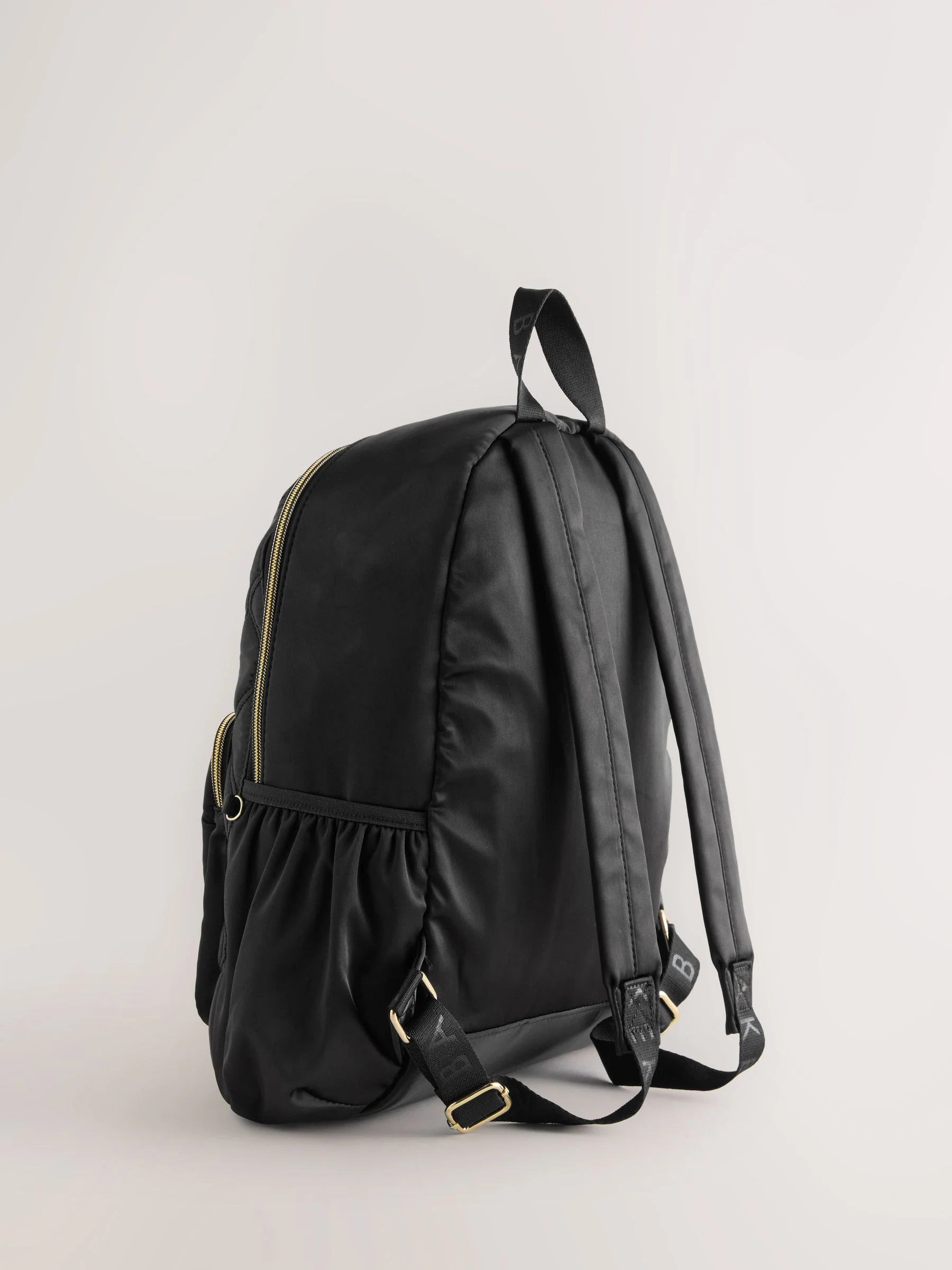 Baker by Ted Baker Girls Back To School Black Quilted Bow Backpack with Pencil Case