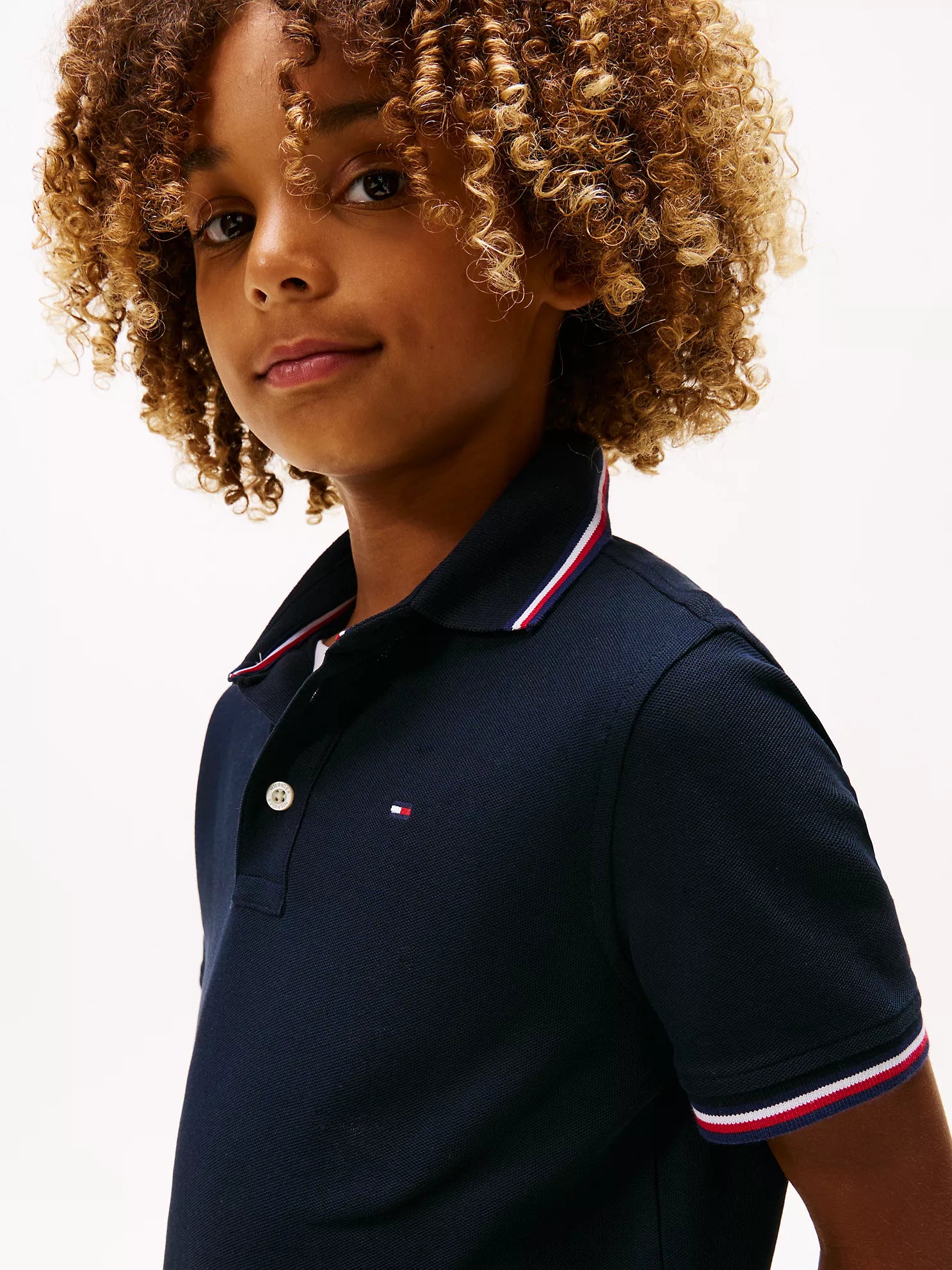 Tommy Hilfiger Boys Moisture Wicking Quick Dry Polo Shirt UPF 50