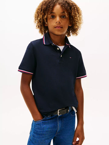 Tommy Hilfiger Boys Moisture Wicking Quick Dry Polo Shirt UPF 50