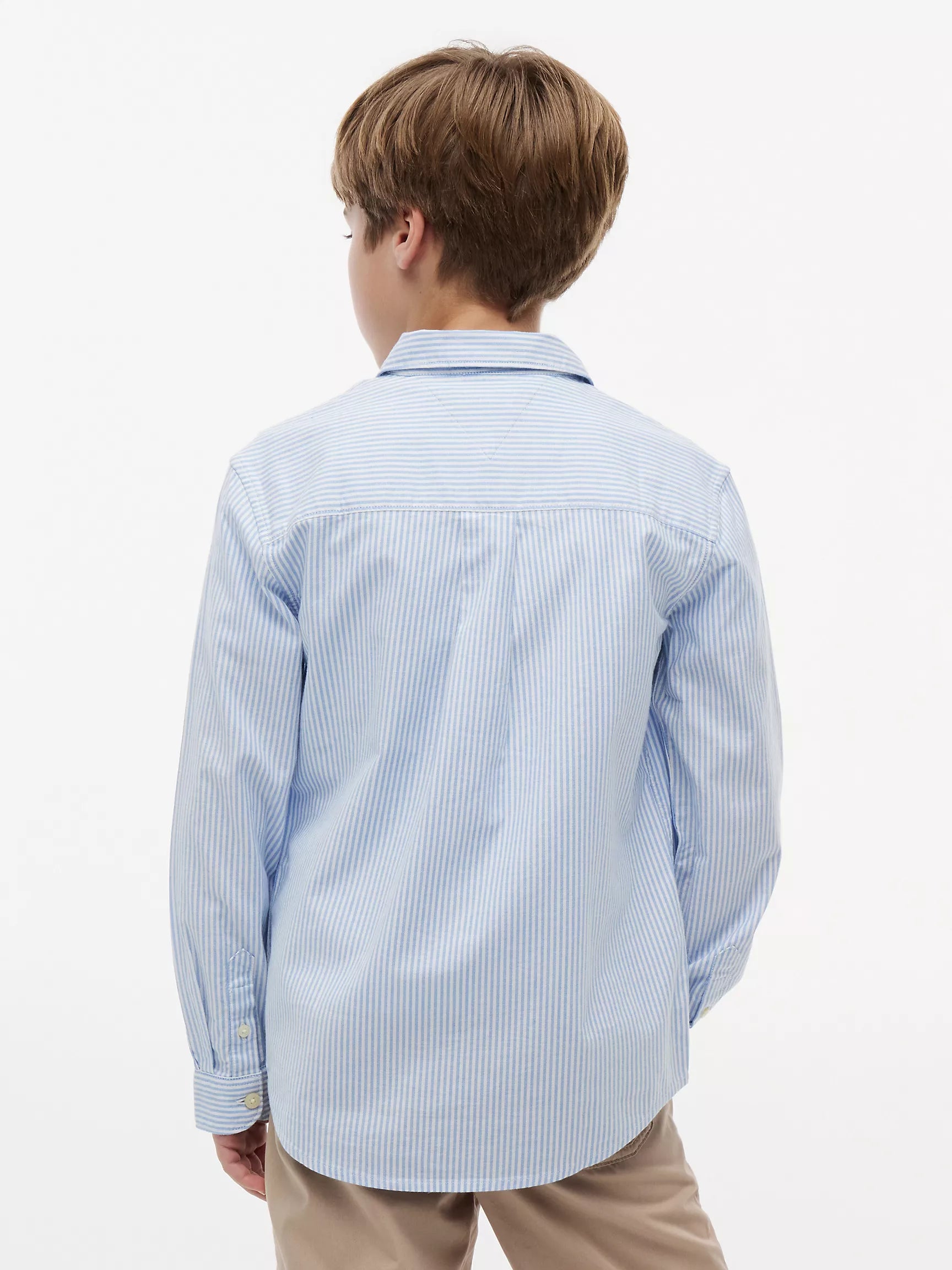 Kids' Striped Stretch Oxford Shirt