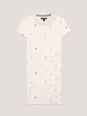 Kids' Allover Embroidered Polo Dress