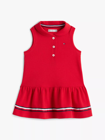 Babies' Sleeveless Stretch Polo Dress