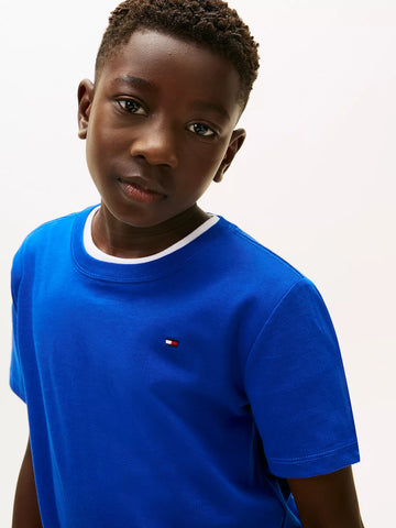 Tommy Hilfiger Boys Kids Everyday Crewneck T-Shirt in Wedge Blue