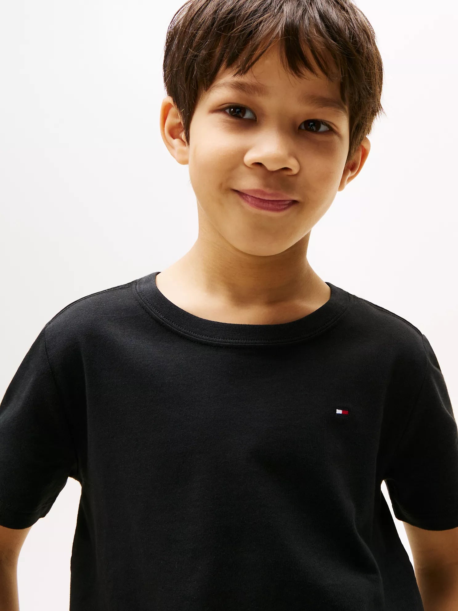 Tommy Hilfiger Kids' Everyday Crewneck Cotton Short Sleeve T-Shirt