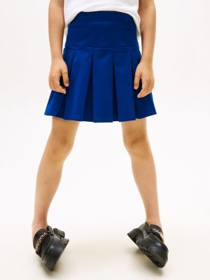 Kids' Solid Pleated Skirt
