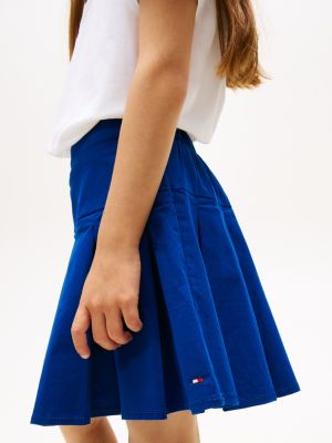 Kids' Solid Pleated Skirt