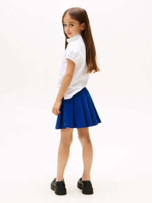 Kids' Solid Pleated Skirt
