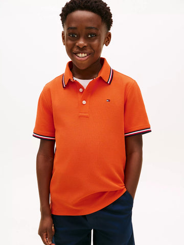 Boys Moisture Wicking Pique Polo Shirt Sz 12-14
