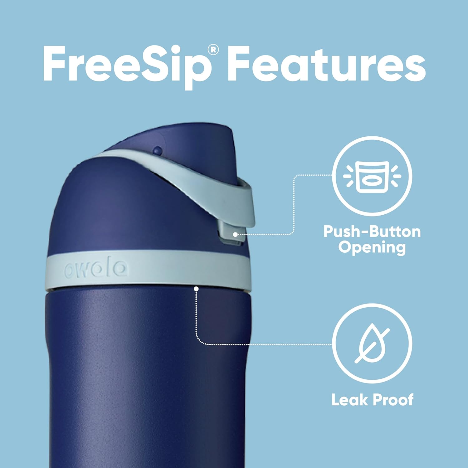 Owala Harry Potter FreeSip Insulated Stainless Steel Water Bottle with Straw, BPA-Free Sports Water Bottle, Great for Travel, 24 Oz, Ravenclaw