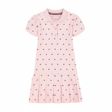Tommy Hilfiger Adaptive Girls' Pique Polo Dress