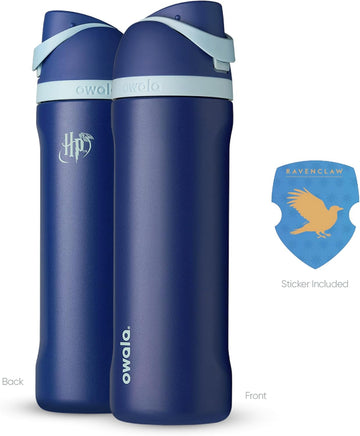 Owala Harry Potter FreeSip Insulated Stainless Steel Water Bottle with Straw, BPA-Free Sports Water Bottle, Great for Travel, 24 Oz, Ravenclaw