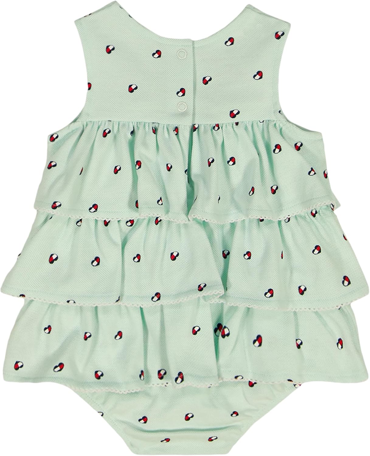 Tommy Hilfiger Baby Girls' 2-Piece Bubble Sunsuit with Headband