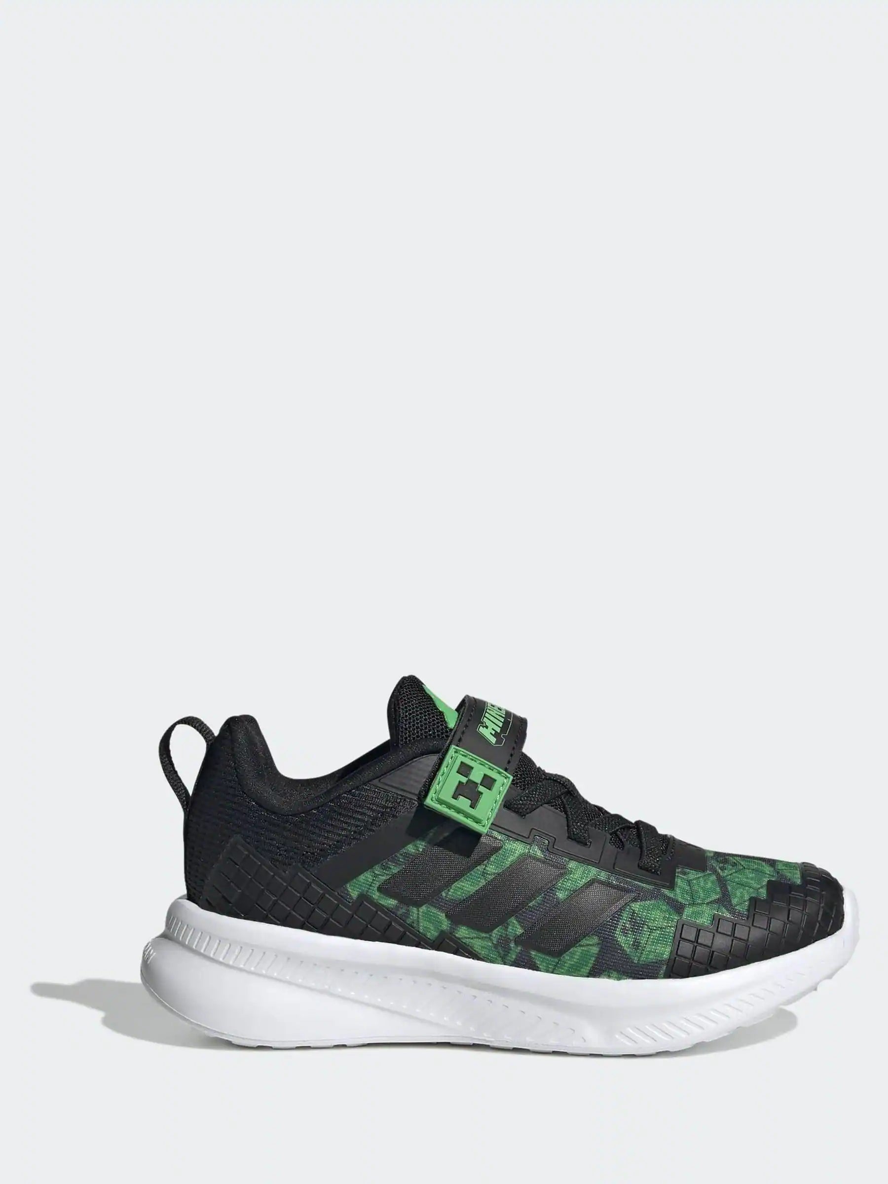 adidas Black Minecraft Forarun 4.0 Kids Trainers