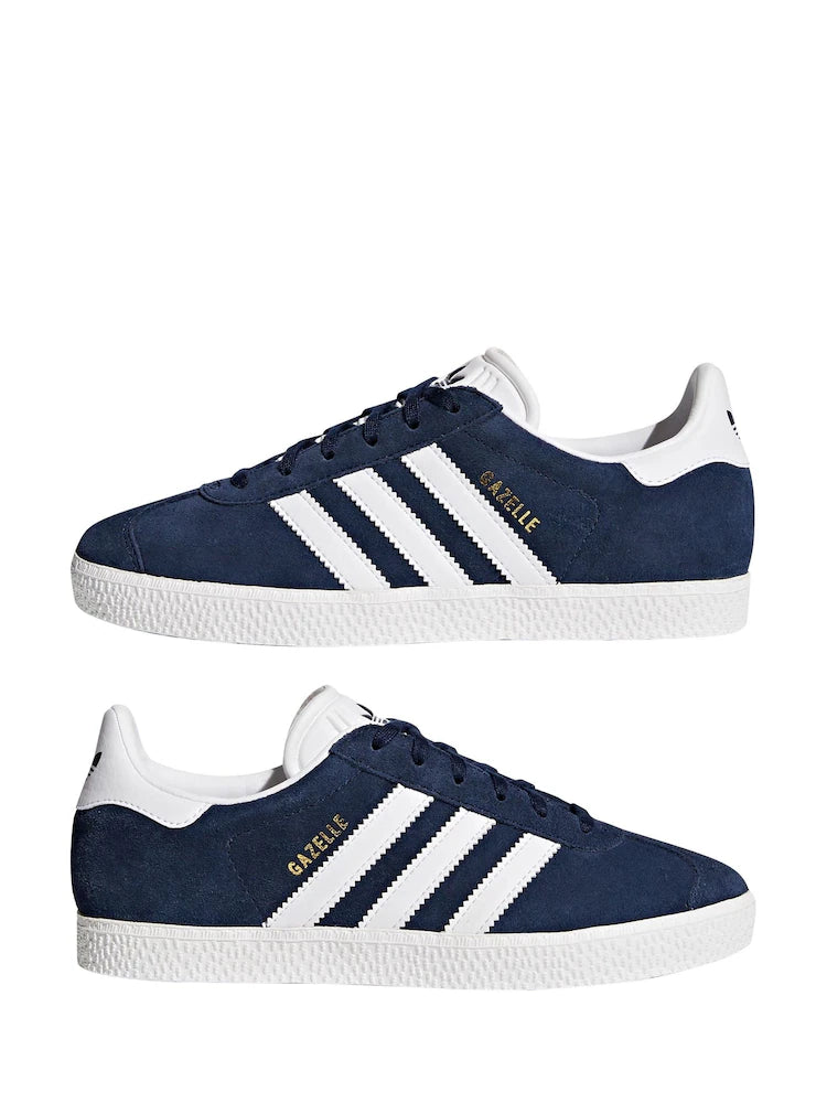 adidas Originals Navy/White Gazelle Junior Trainers