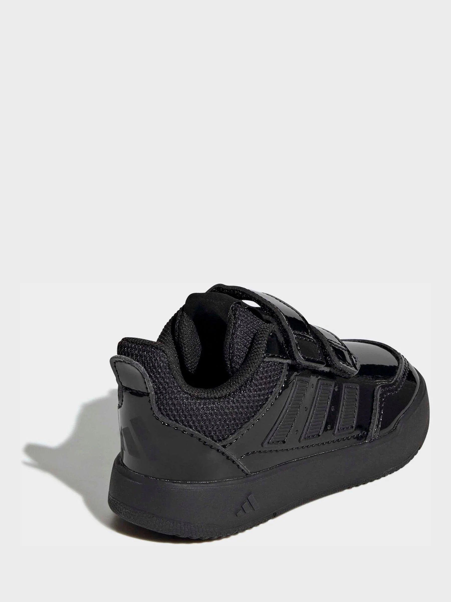 adidas Patent Black Hook and Loop Tensaur Sport 3.0 Infant Trainers