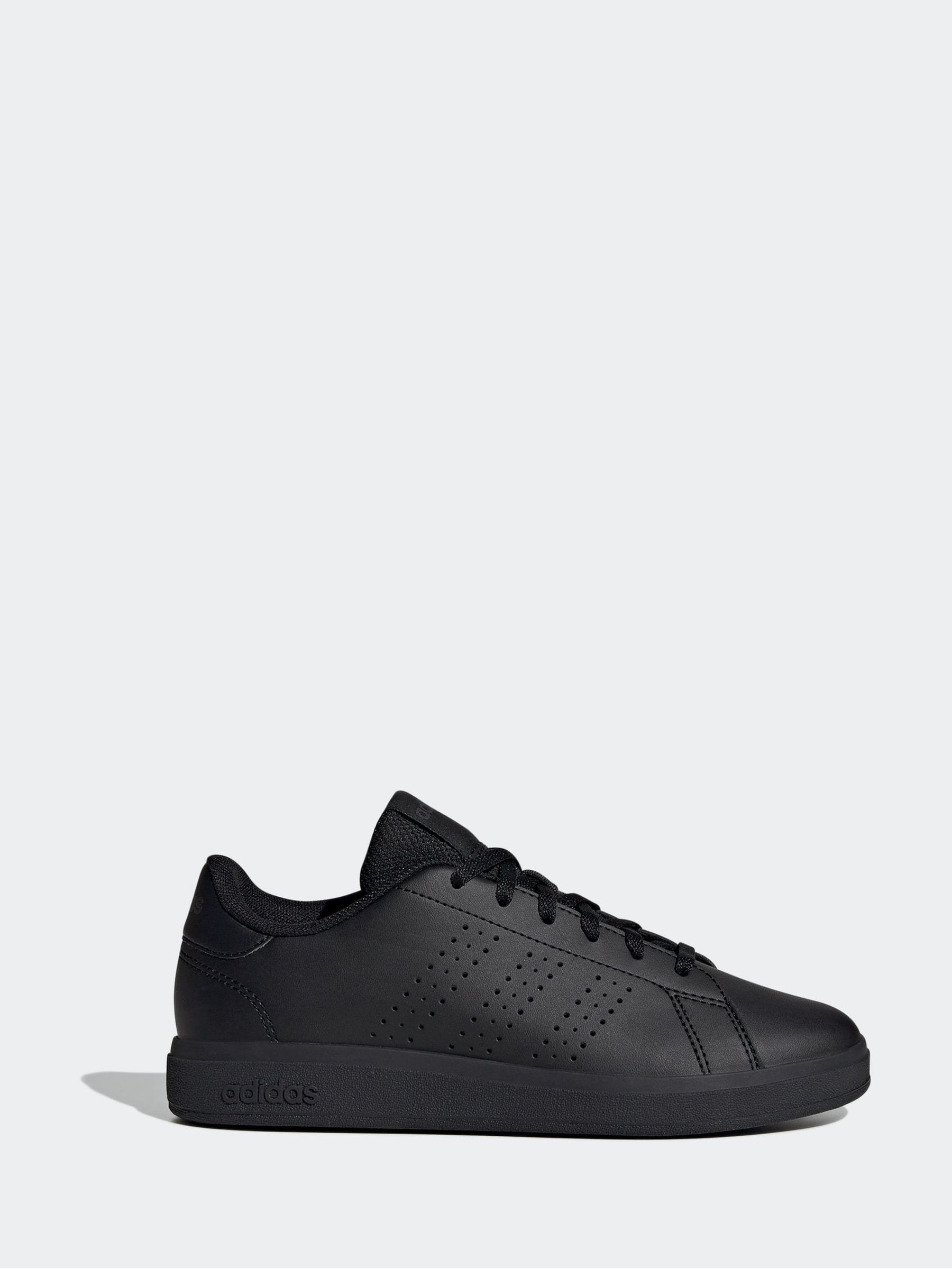 adidas Black Advantage Base 2.0 Lace Junior Trainers